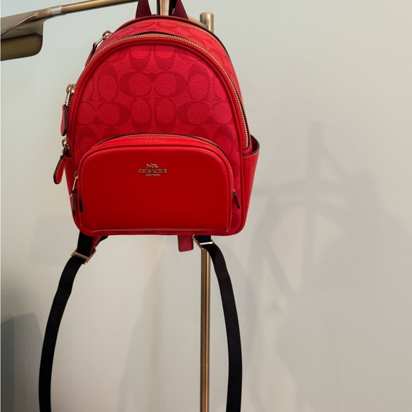 Coach Mini Signature Red Backpack-Authentic - Picture 12 of 16